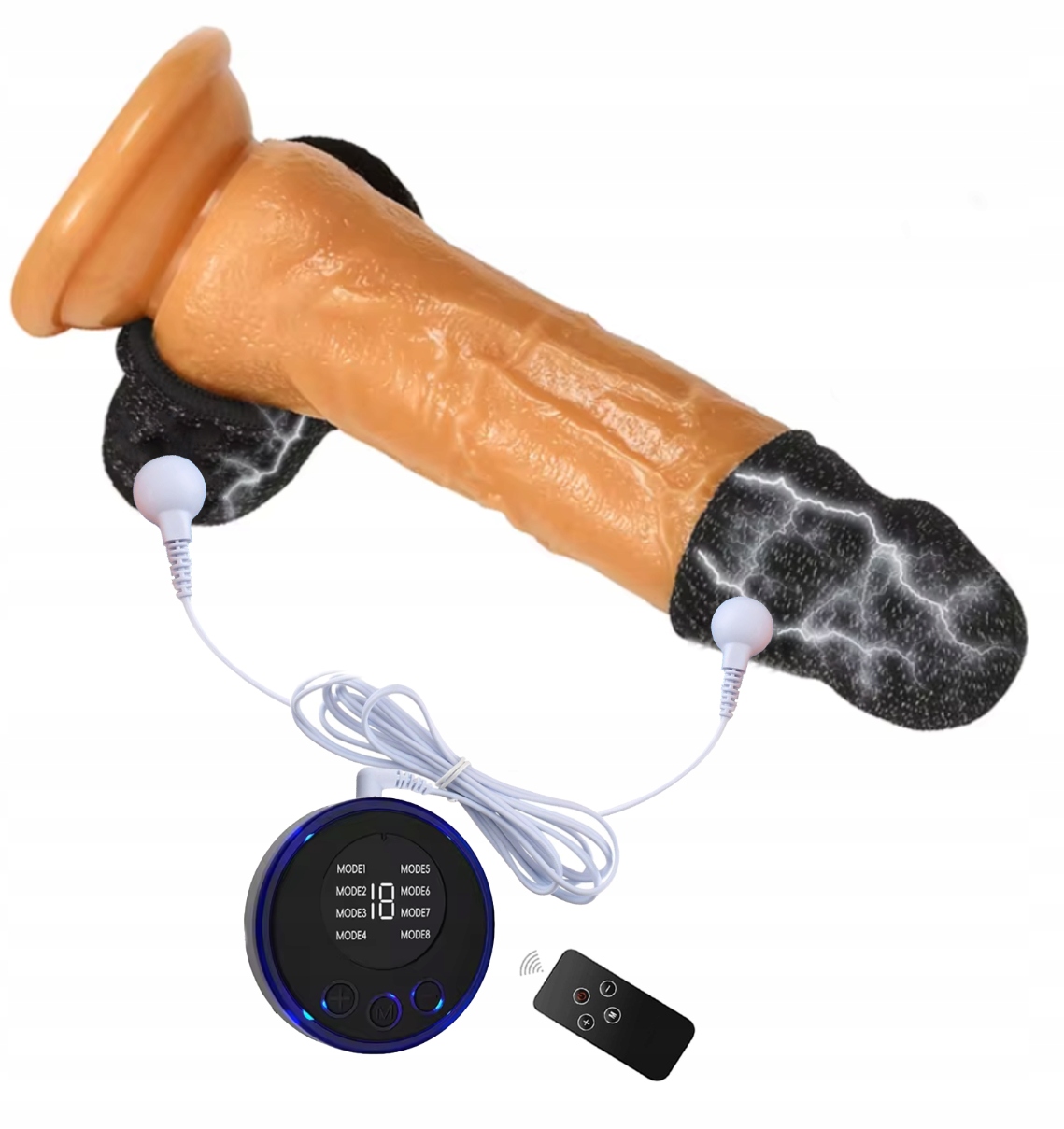 ELEKTRO STYMULUJĄCE OPASKI NA PENISA CBT BDSM ESTIM