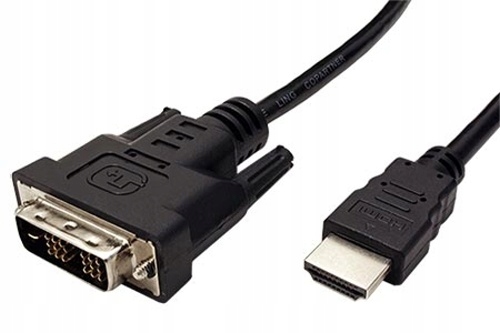 Rotronic DVI (18+1)/HDMI 5m DVI-D Czarny