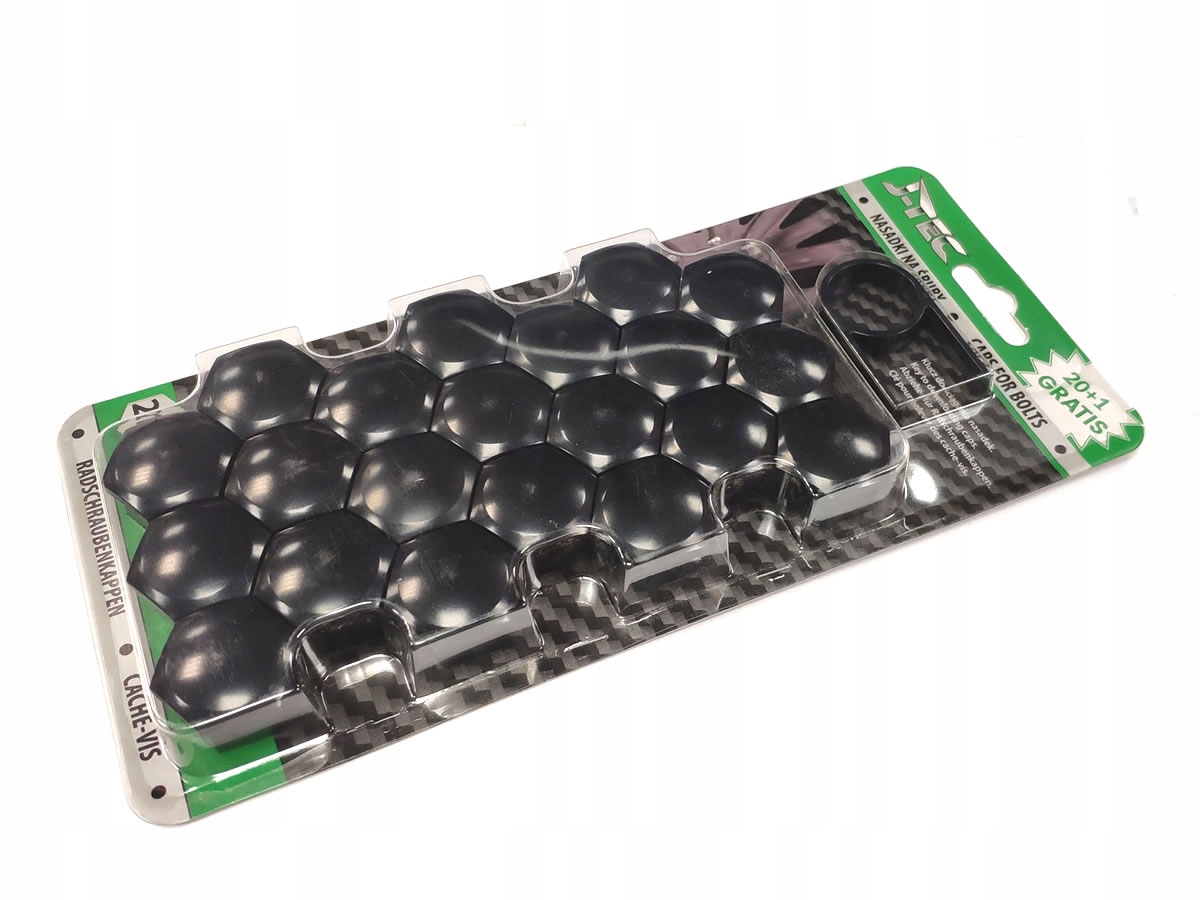 GRATISY# NASADKI NAKŁADKI NA ŚRUBY FELG 21 mm Czarne