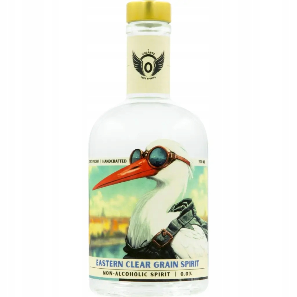 Bezalkoholová vodka Volante Eastern Clear Grain Spirit 0,0 % – 700 ml