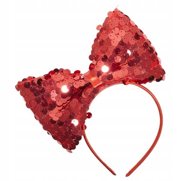 

Opaska Kokarda Cekinowa Czerwona Disco Dodatek