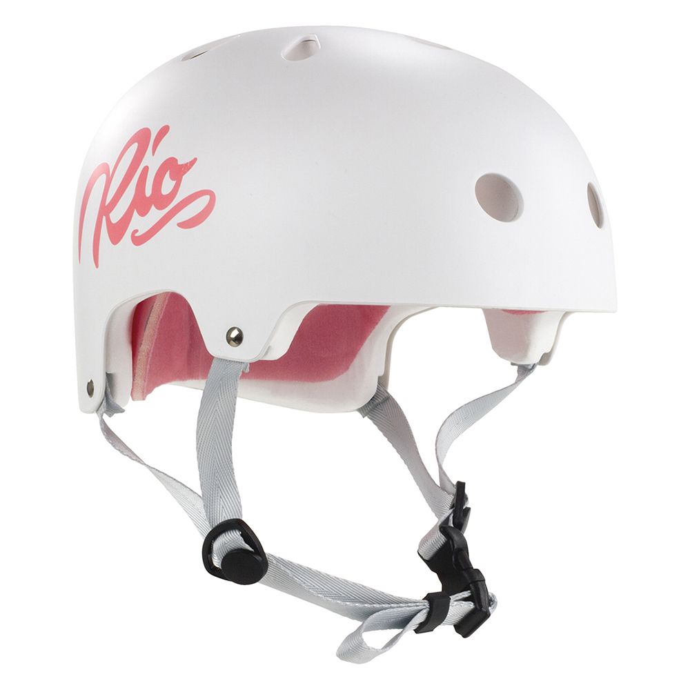 Kask skate Rio Roller Script na rower biały Xxs-xs