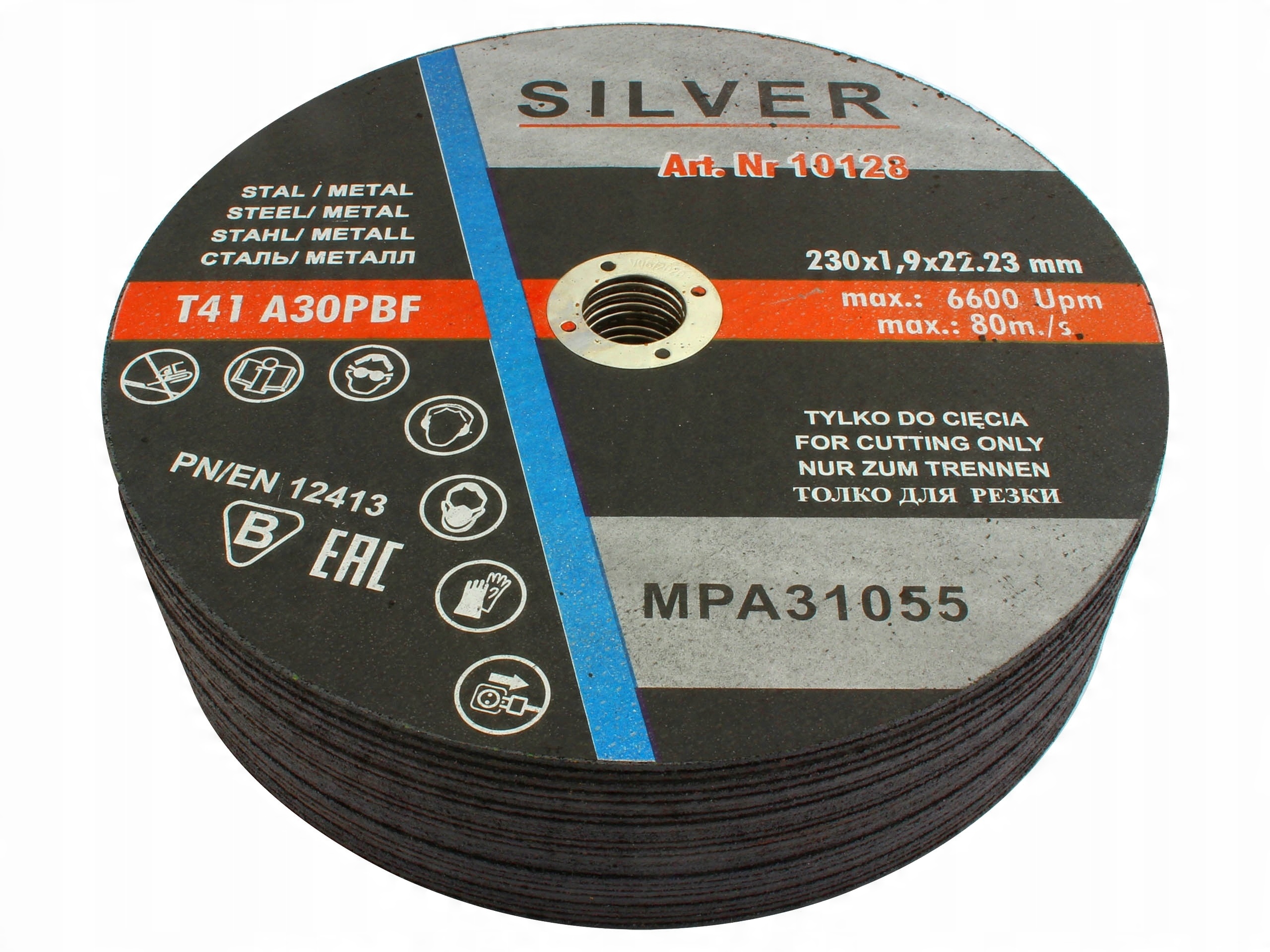 

Tarcza Do Cięcia Metalu Stali 230 x 1,9 Silver 25s