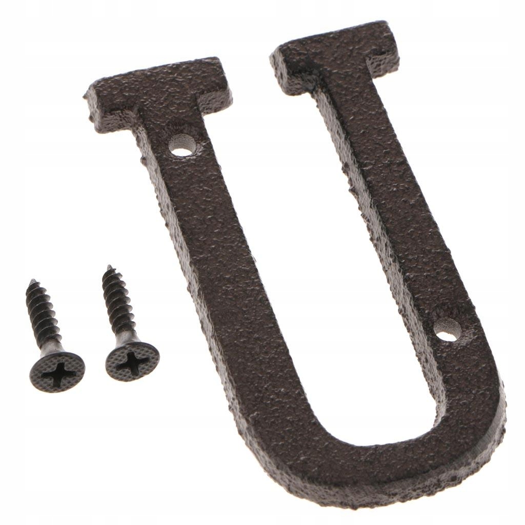 Czarny żelazny znak rustykalny wystrój listu Marka inna marka