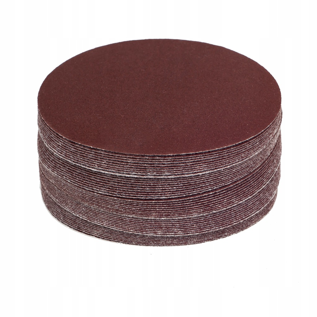 10x Krążek krążki ścierny 125 mm P80 samoprzylepny na rzep