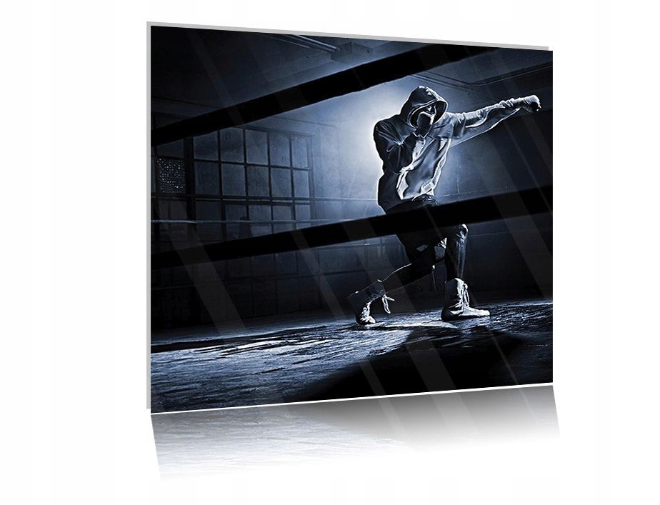 

Obraz szklany na szkle Boks 02 50x50