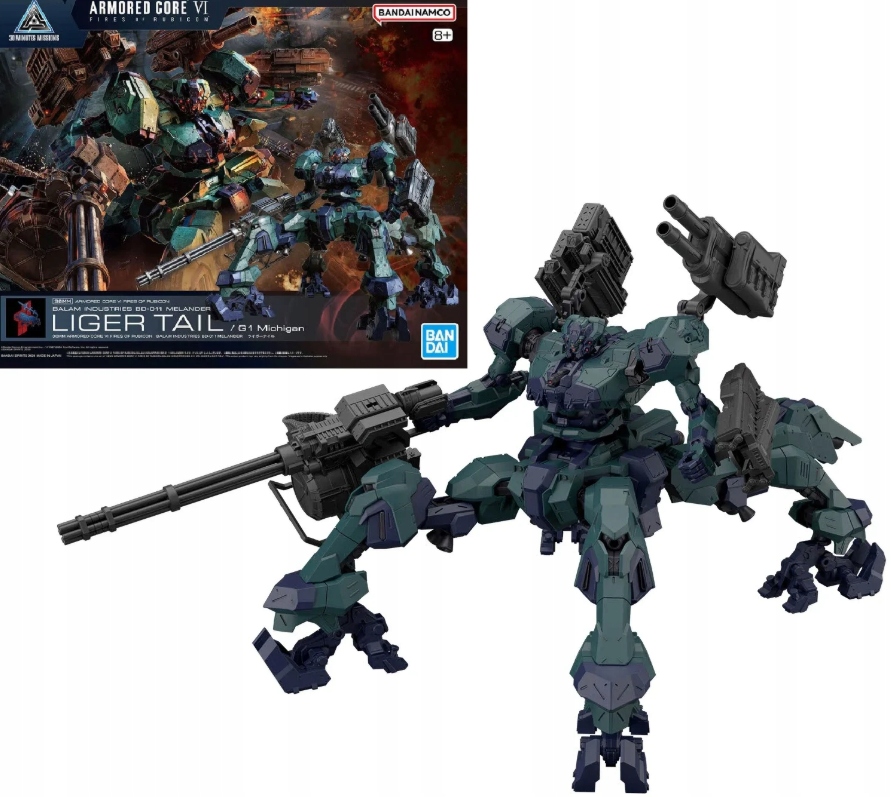 30MM Armored Core VI BD-011 Melander Liger Tail Model Kit Stavebnice