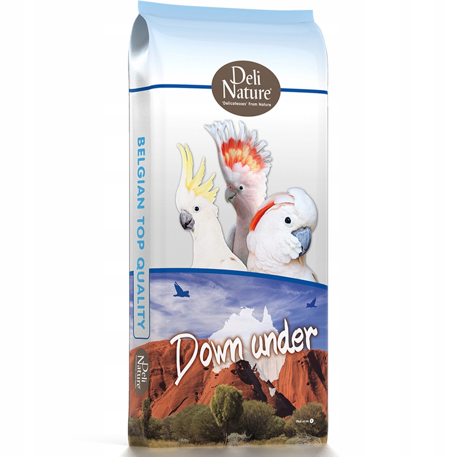 Deli Nature Birdelicious Down Under 2kg krmivo pro velké kakadu /D