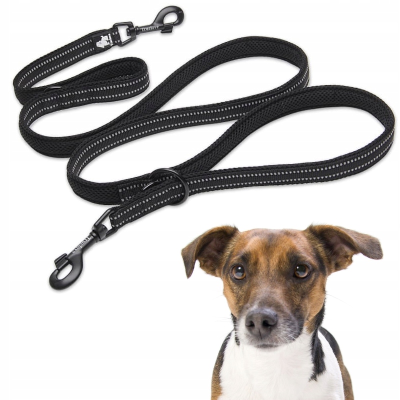 Levně Vodítko Pro Psa Přepínací Reflexní Truelove Active Pro 200 CM Černá S