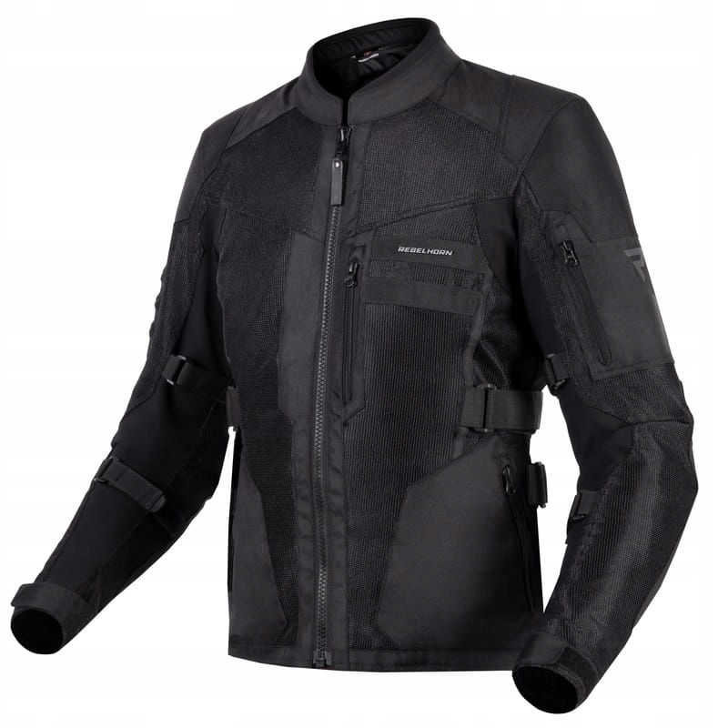 Textilná Motocyklová Bunda Rebelhorn Scandal II Čierna Pánska Čierna