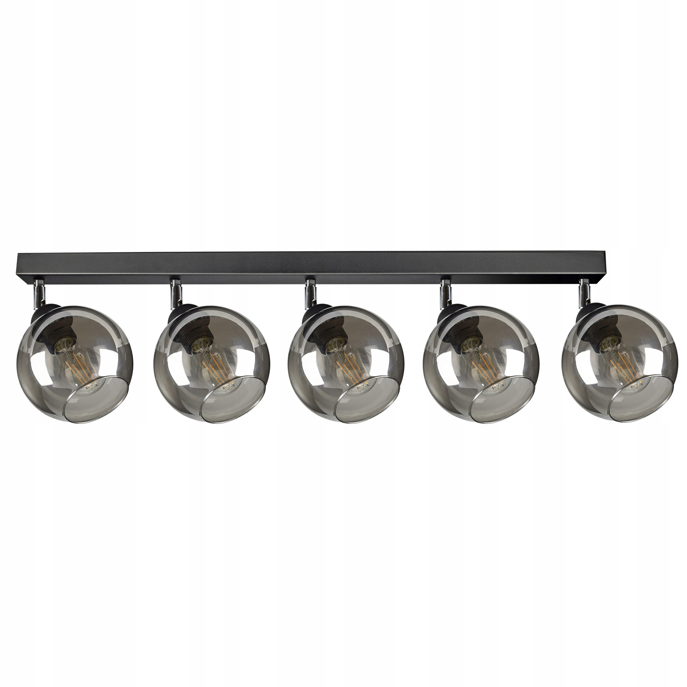 Sklenená závesná stropná lampa Luster Guľôčky Led