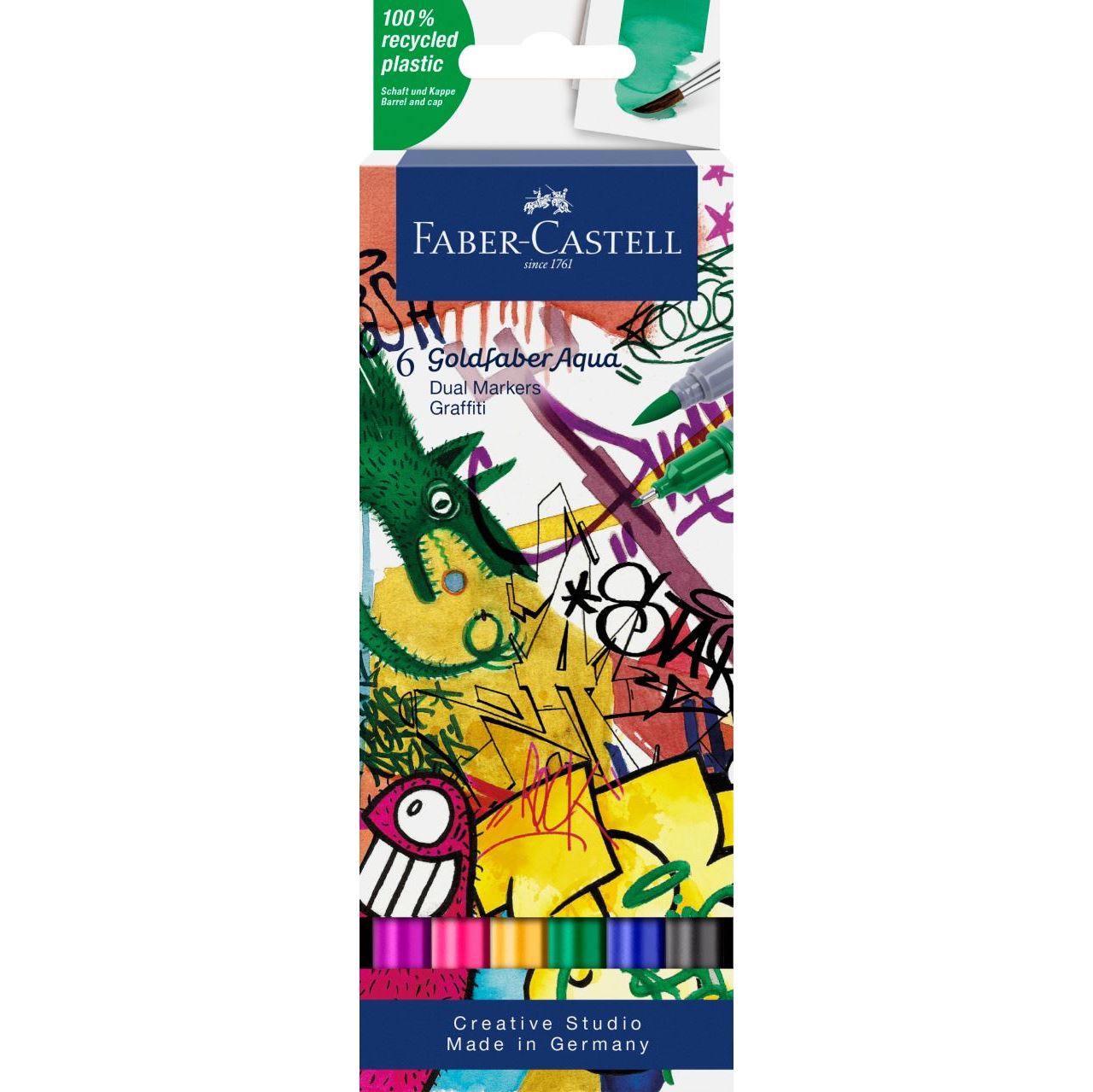 Faber-castell Goldfaber Fixy Akvarelové Grafitti