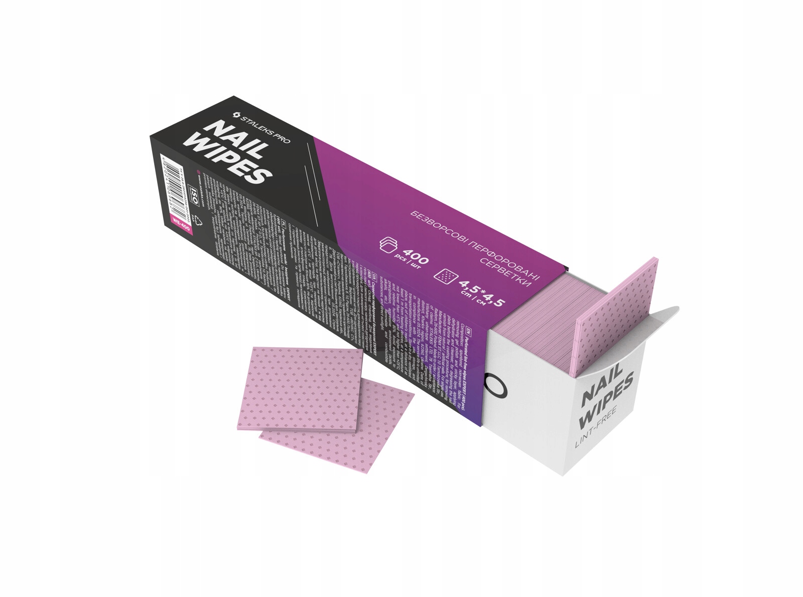 WE-400 Perforowane waciki bezpyłowe