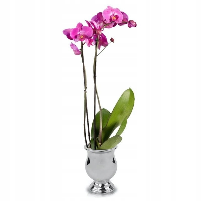 Złota lustrzana donica ceramiczna kielich wazon Wysokość produktu 21 cm