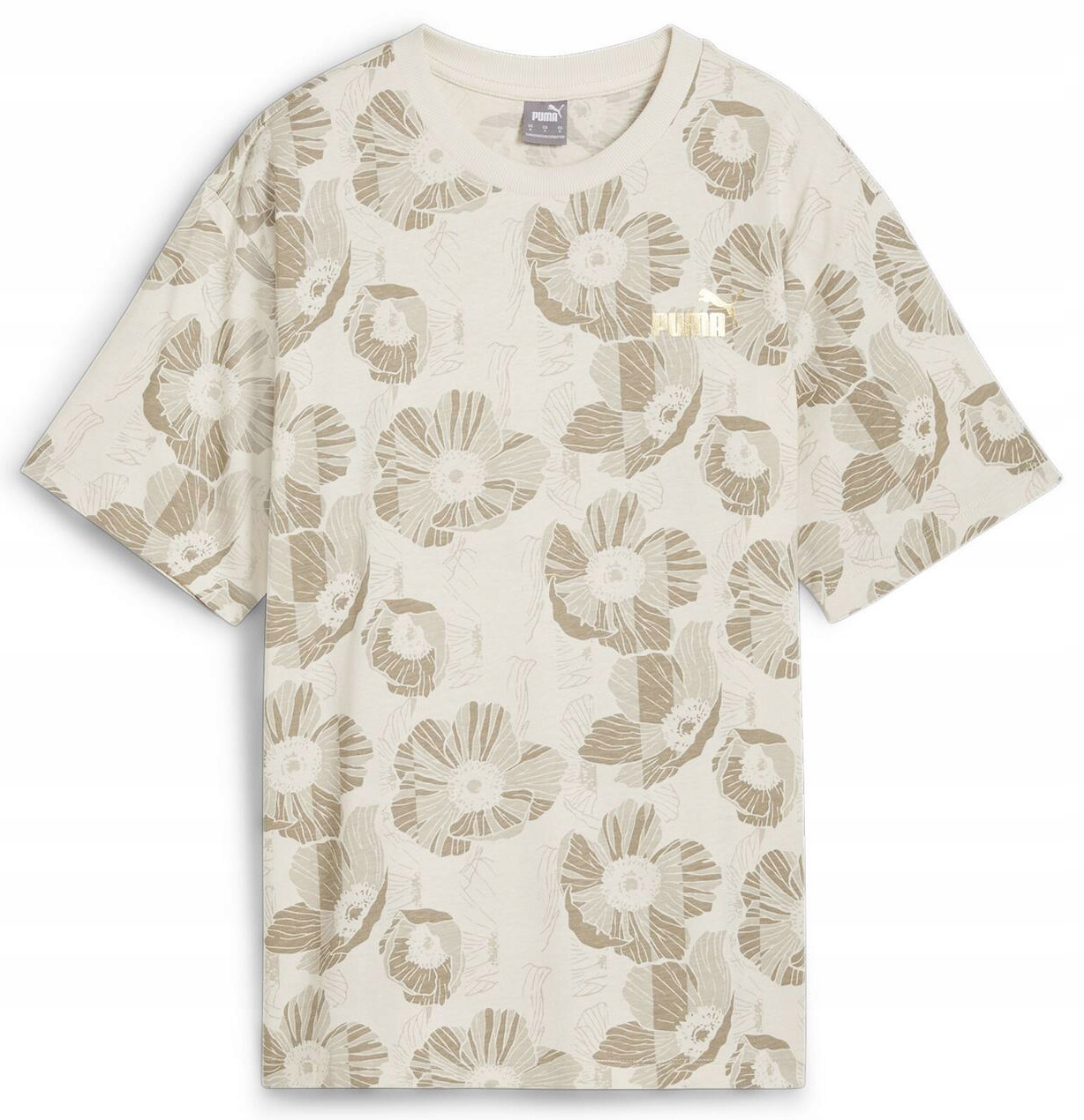 Tričko z bavlny Puma 681692 87 Květinové tričko na léto L