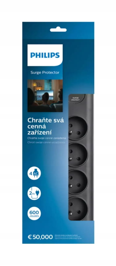 Filtr- lišta Philips 8 zásuvek 2M
