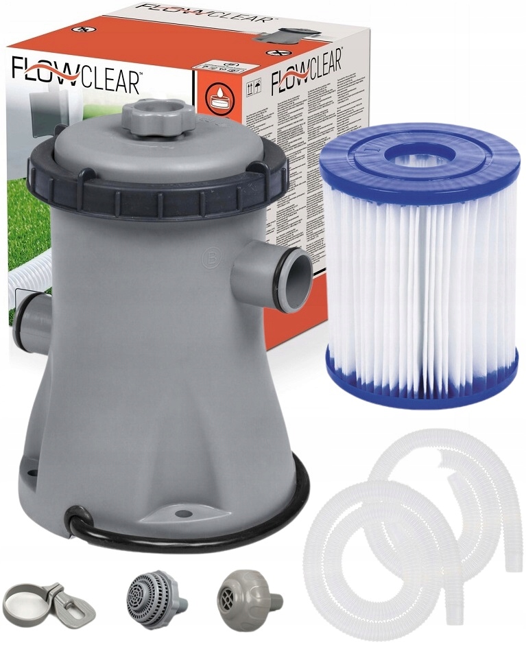 

Bestway Pompa Filtrująca Do Basenu 1249L/H Filtr