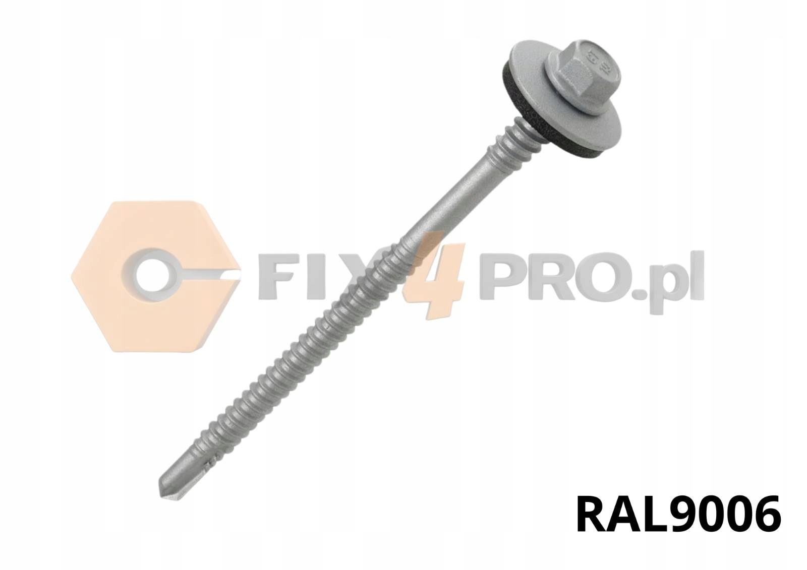 Wkręty do płyt warstwowych Etanco GT6 GTR6 5,5x150mm 100szt Ral 9006 Alumin