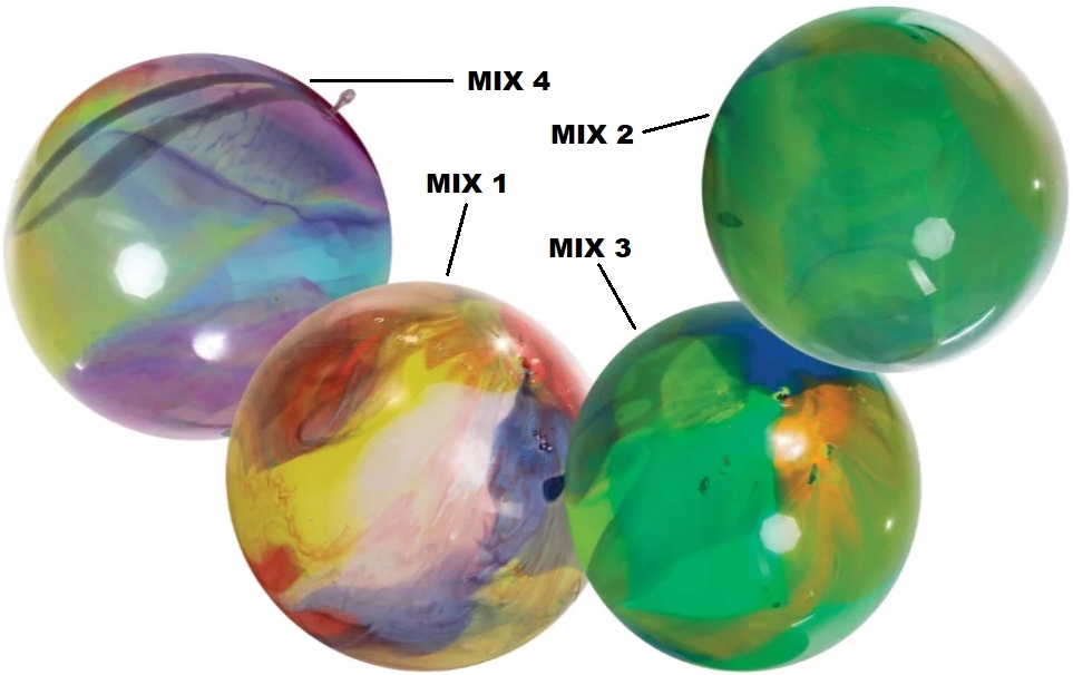 MEGA BAŃKA S5 MEGABAŃKA BAŃKOPIŁKA SZAŁ KOLORÓW #2 Rodzaj Gumowe