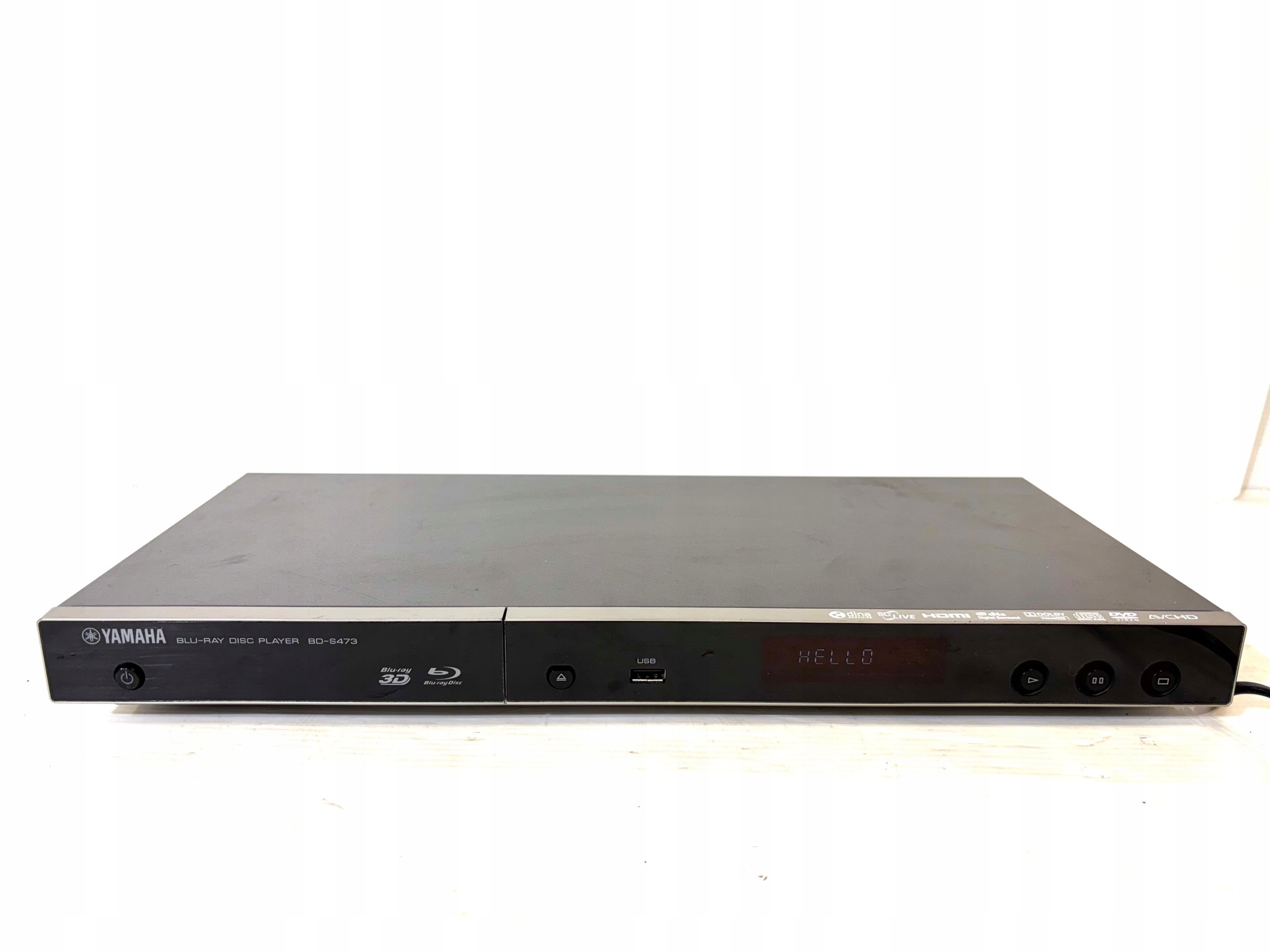 ODTWARZACZ BLU-RAY YAMAHA BD-S473 DLNA USB 3D HDMI PILOT