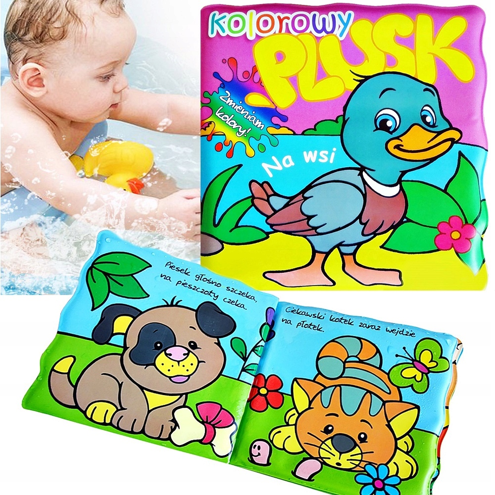 KSIĄŻECZKA DO KĄPIELI NA WSI PLUSK ZMIENIAM KOLORY