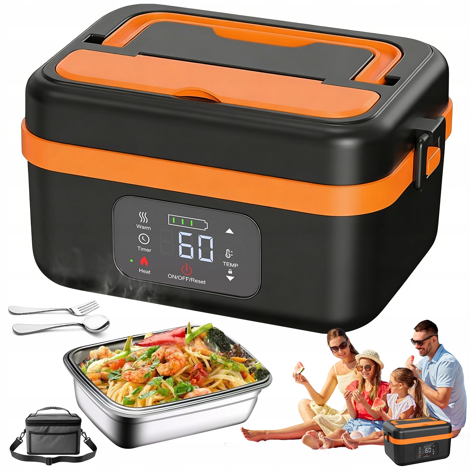 Elektrická Nádoba Na Jídlo 1000 ML S Ohřevem 60 W