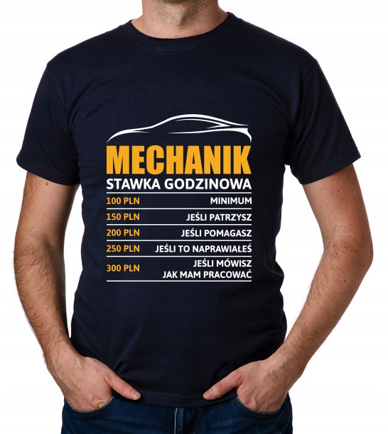 

koszulka Mechanik stawka godzinowa prezent