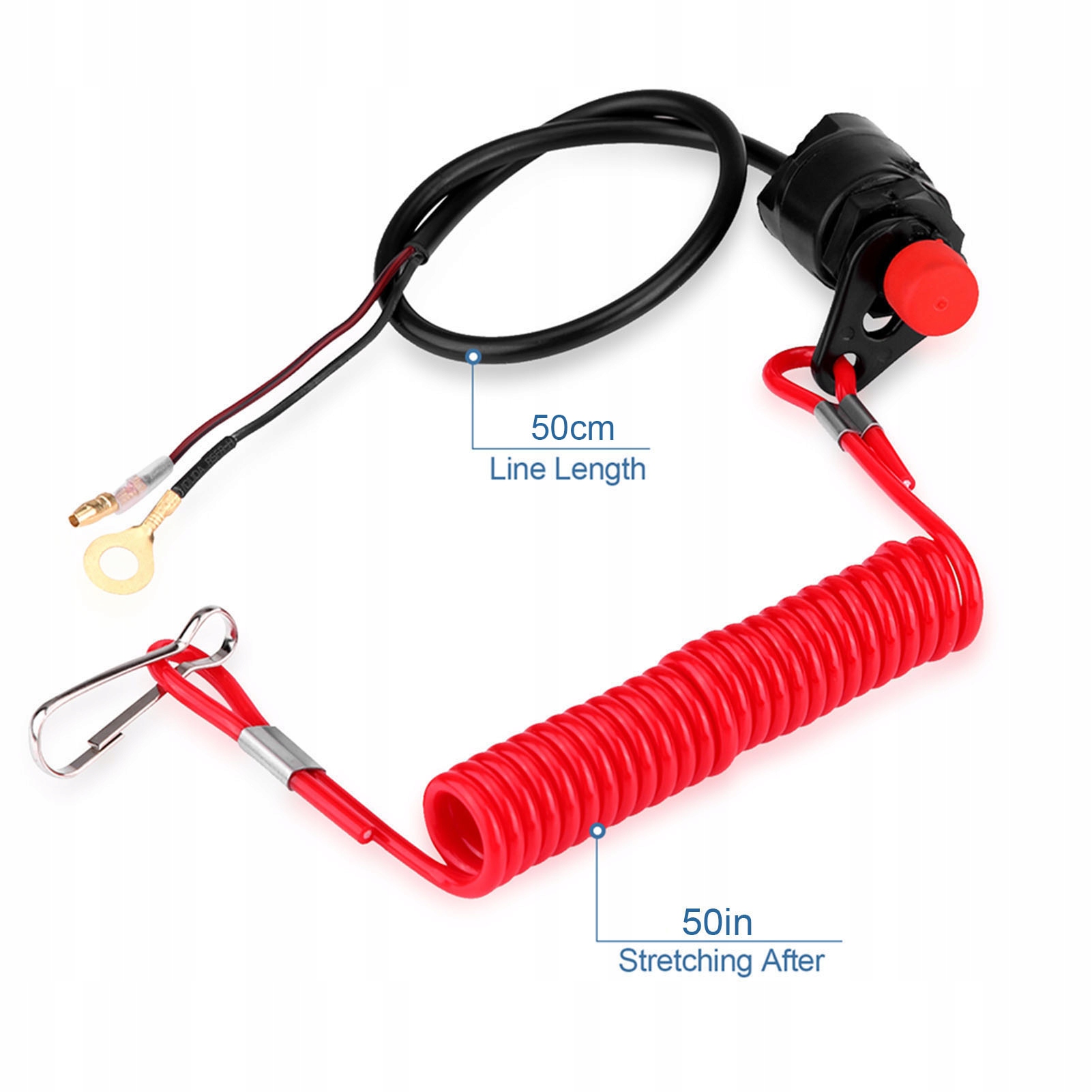 ZRYWKA WYŁĄCZNIK AWARYJNY SILNIK ZABURTOWY SKUTER 50CM Marka inny