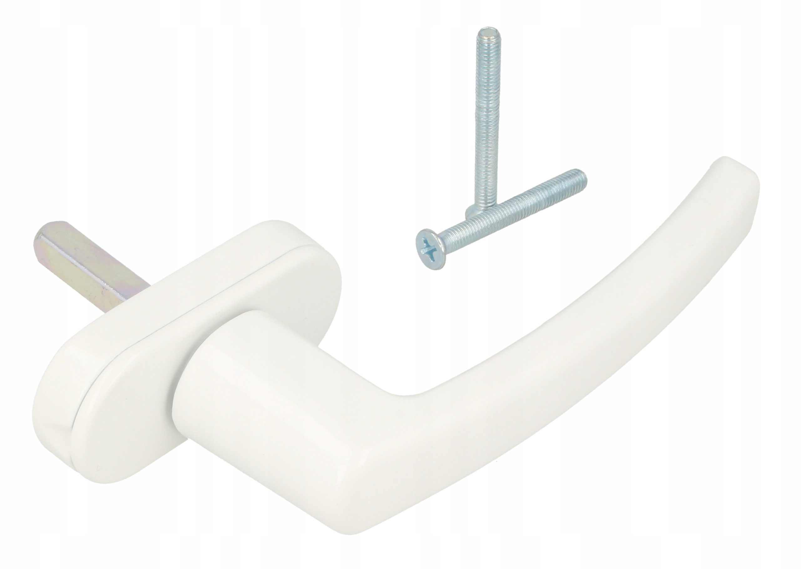 

Klamka do okna aluminiowa biała balkonowa okienna