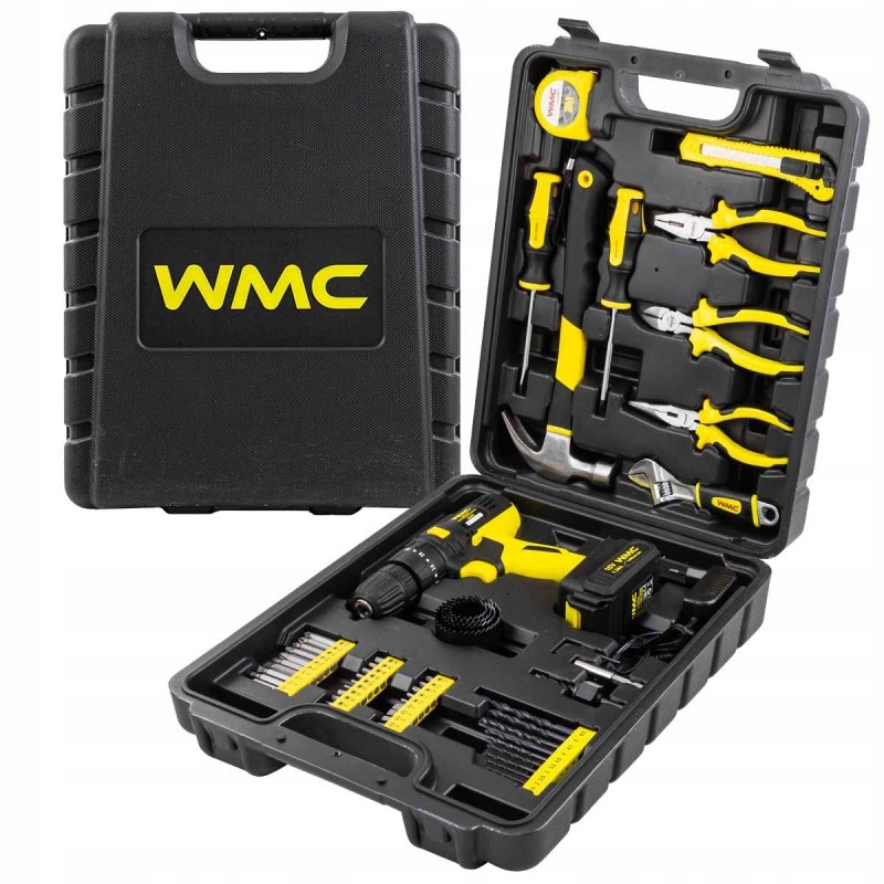 Sada nářadí se šroubovákem, bity, akcesoria, kufr 57 ks.