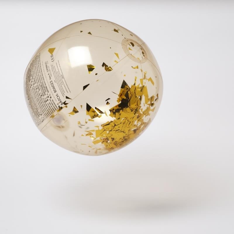 Sunnylife - Dmuchana piłka plażowa - Disco Gold EAN (GTIN) 9339296061039