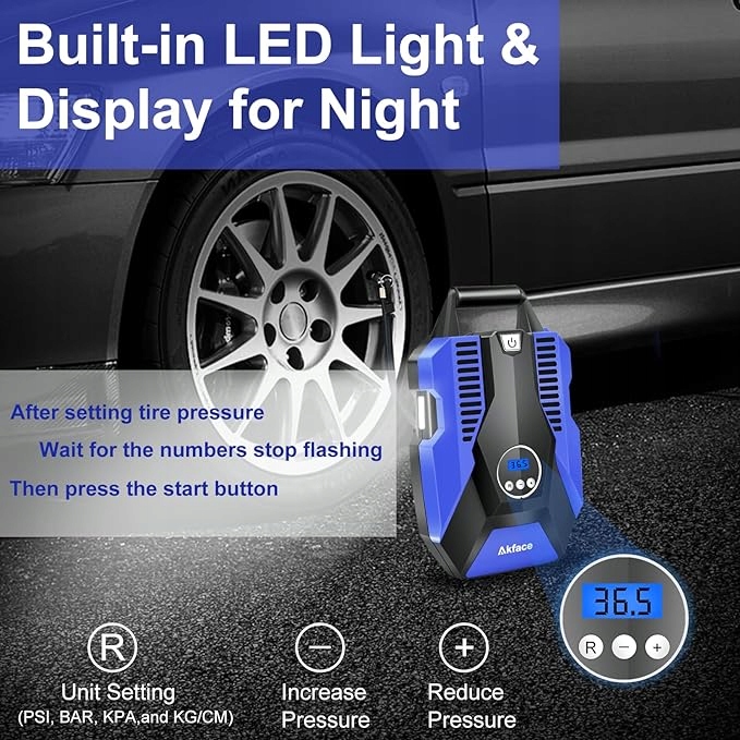 KOMPRESOR POWIETRZA 150PSI PRZENOŚNA SPRĘŻARKA UNIWERSALNA POMPKA Marka Akface