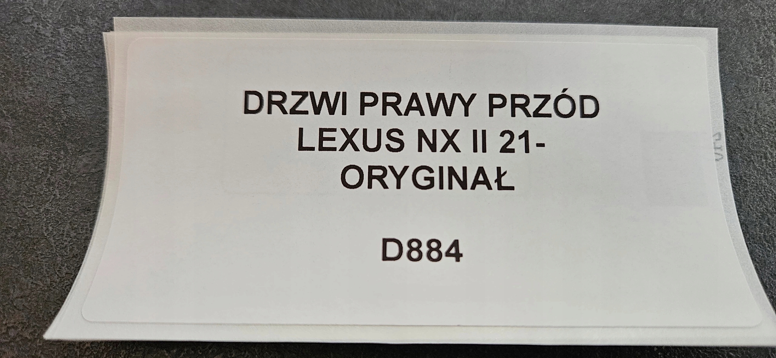 door right front LEXUS NX II 21- original