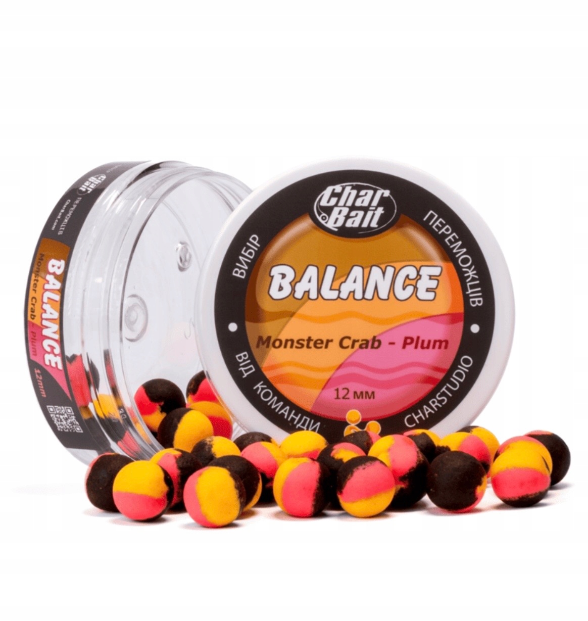 Kulki Proteinowe Balanced Char Bait Multicolour 12 MM Monster Crab Plum