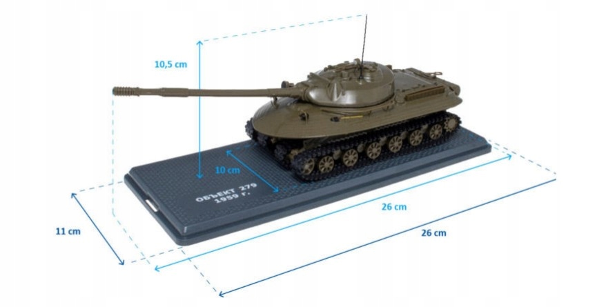 Objekt 279 Czolg 1:43 Altaya Kovový