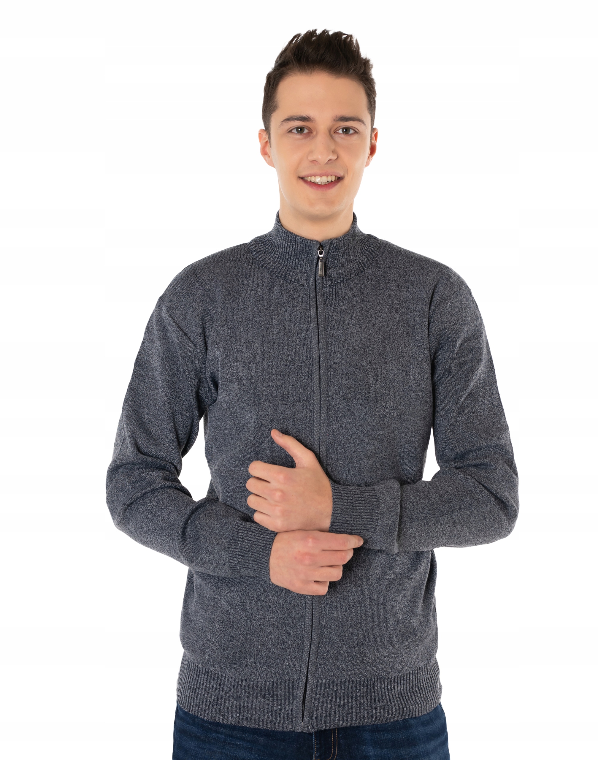 

Duży Sweter Męski Rozsuwany Półgolf 8119-2 4XL/5XL