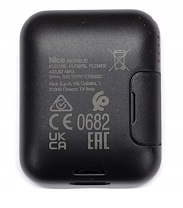 Pilot NICE Flor FLO2RE 2-kanałowy Era Flor, Do Bramy, Bateria, ORYGINALNY Marka Nice