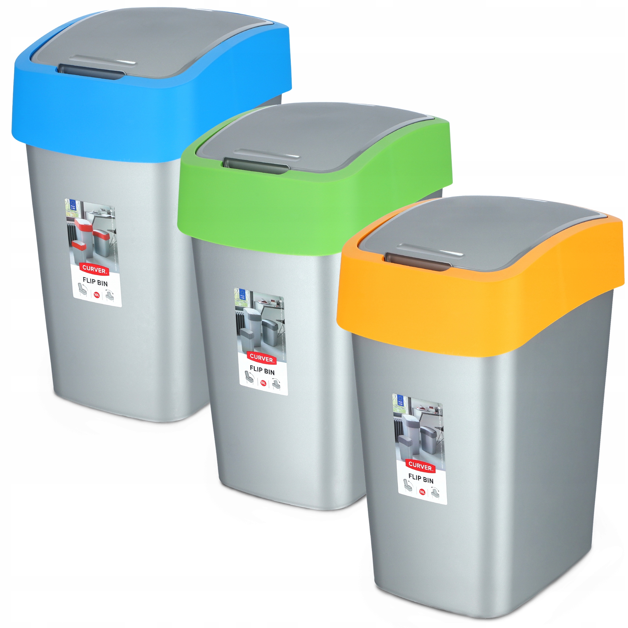 Curver Odpadkový Koš Nádoba 10L 3 Barvy