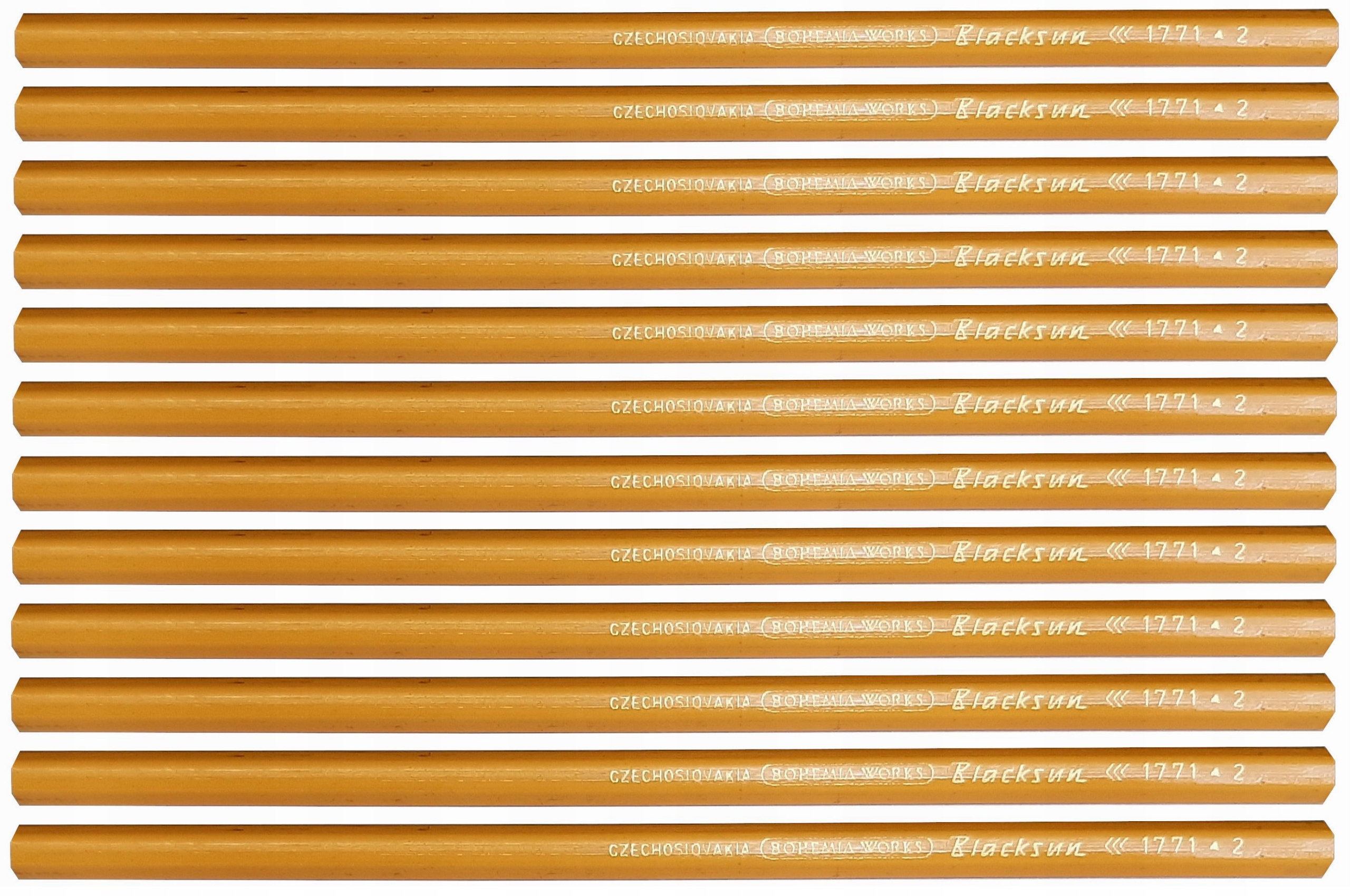 

Ołówek Czechoslovakia Bohemia Works Hb 12 sztuk