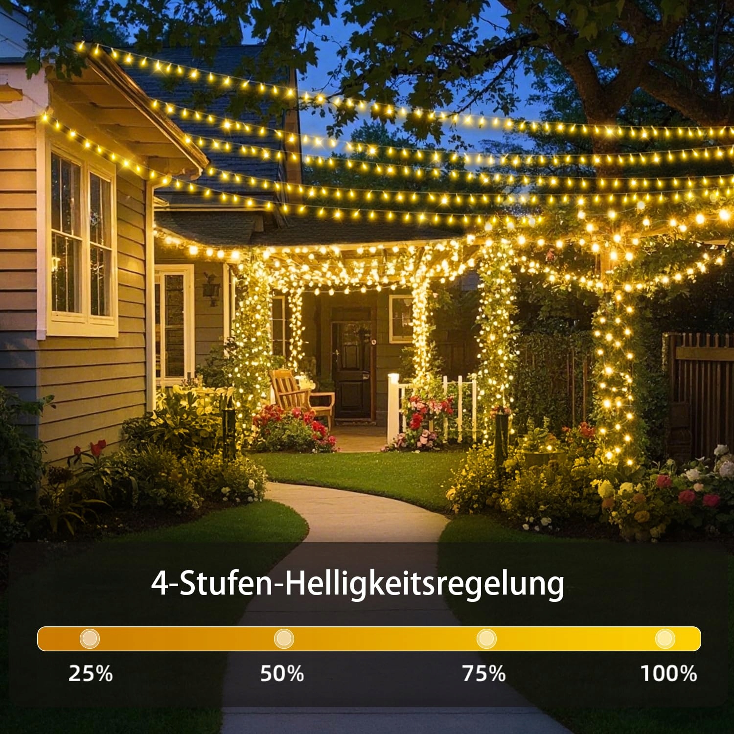 JXLEDAYY 1200 LED Girlanda Zewnętrzna 36M 8 Trybów Pilot Wodoodporna — miniatura 3