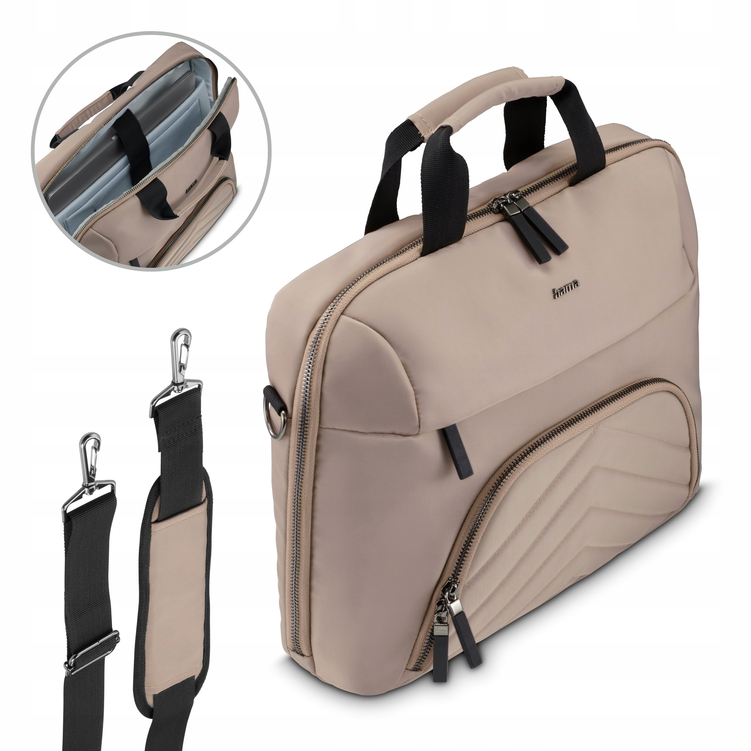 Hama Premium Lightweight 13.3 14.1 " do 14 cali Torba na laptopa beżowa