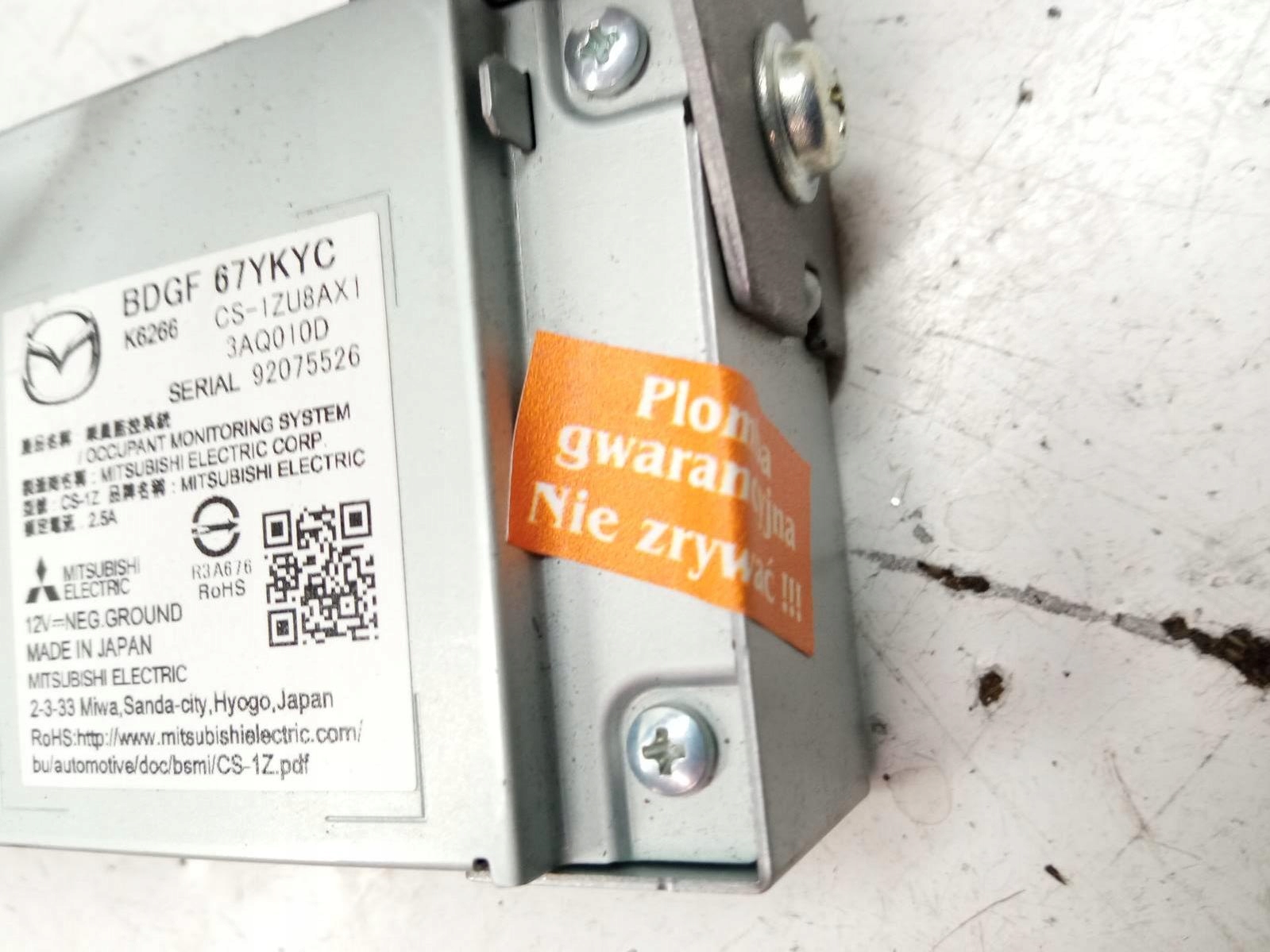 module BDGF-67YKYC CS-IZU8AXI Mazda 3 IV (2019-)