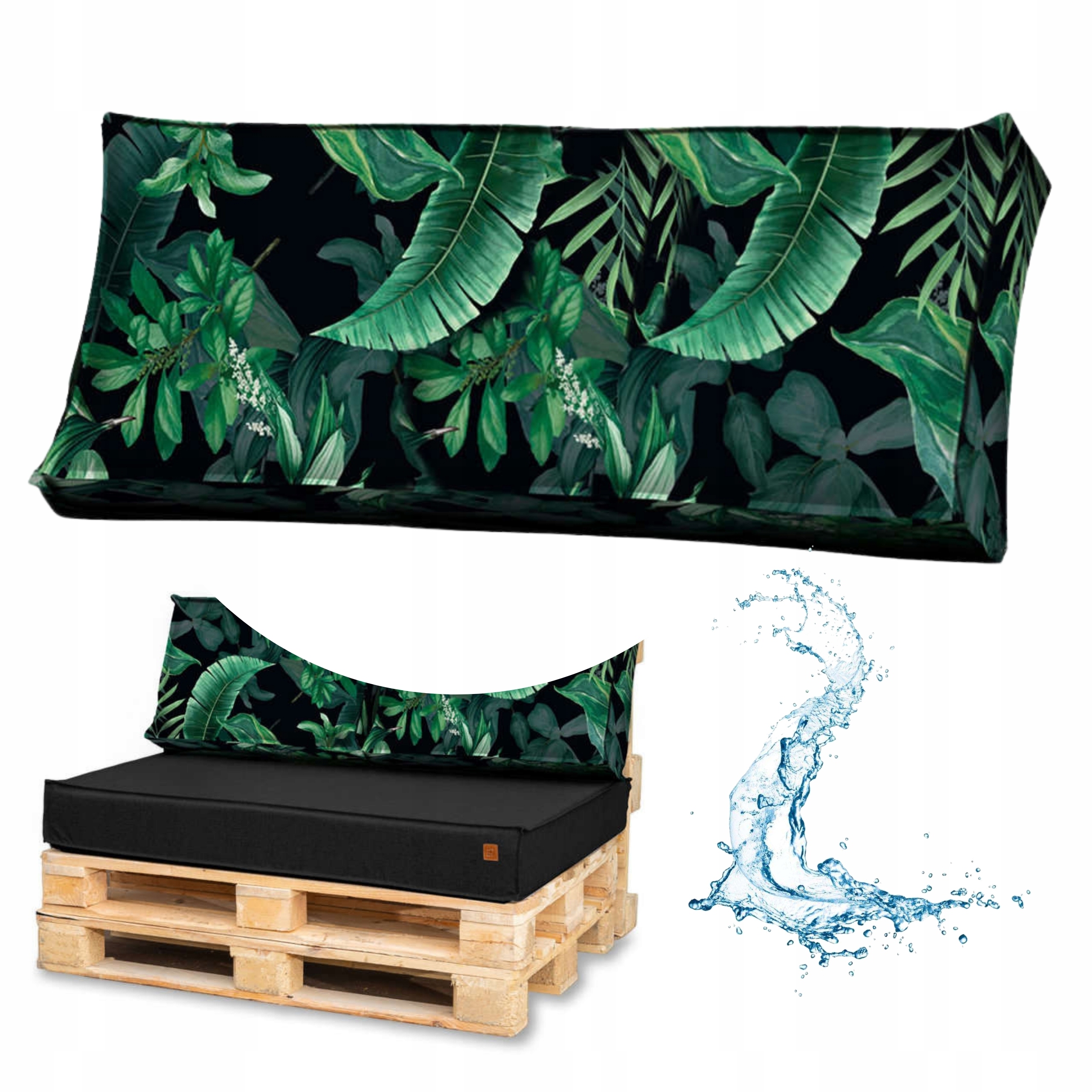 Polštář na zahradní nábytek z europalet Opěradlo Vodotěsné Blomster