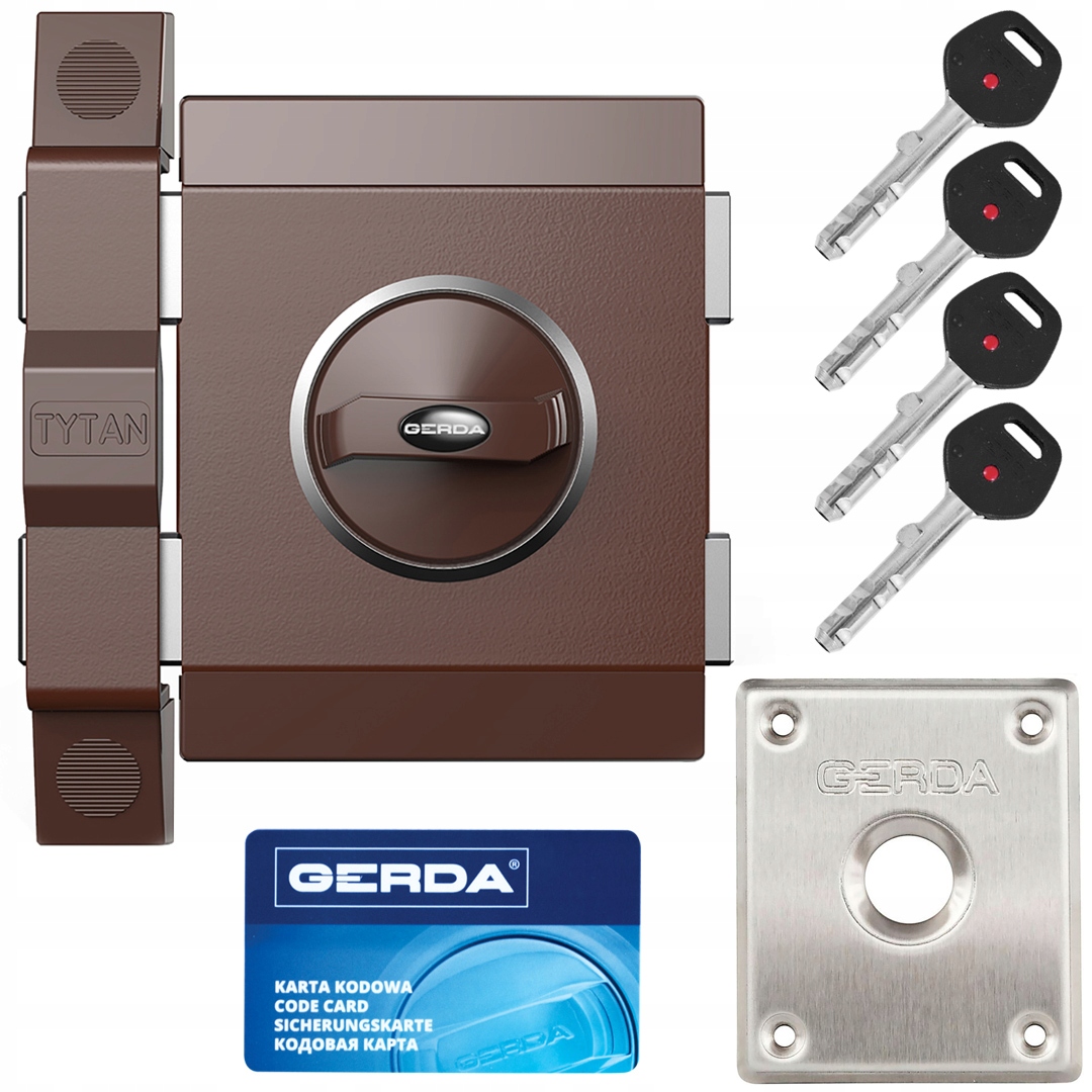 Vrchní zámek Titan Zx kl 7 pravý hnědý Gerda