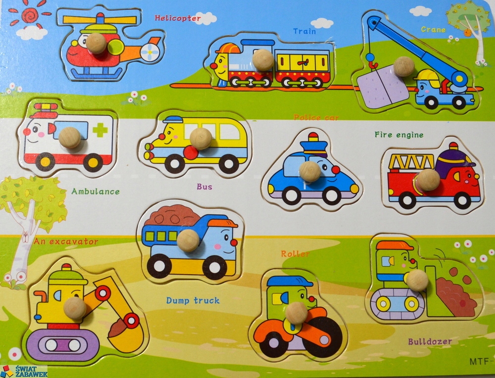 

Edukacyjne Duże Klocki Drewniane Układanka