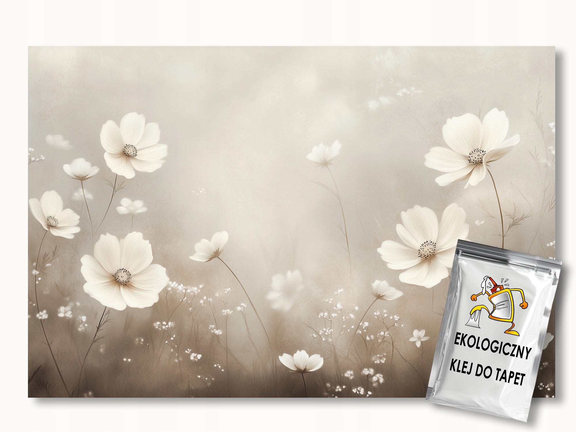 Fototapeta Flizelina Příroda Louka Zahrada Květy Mlha 350x250 110g