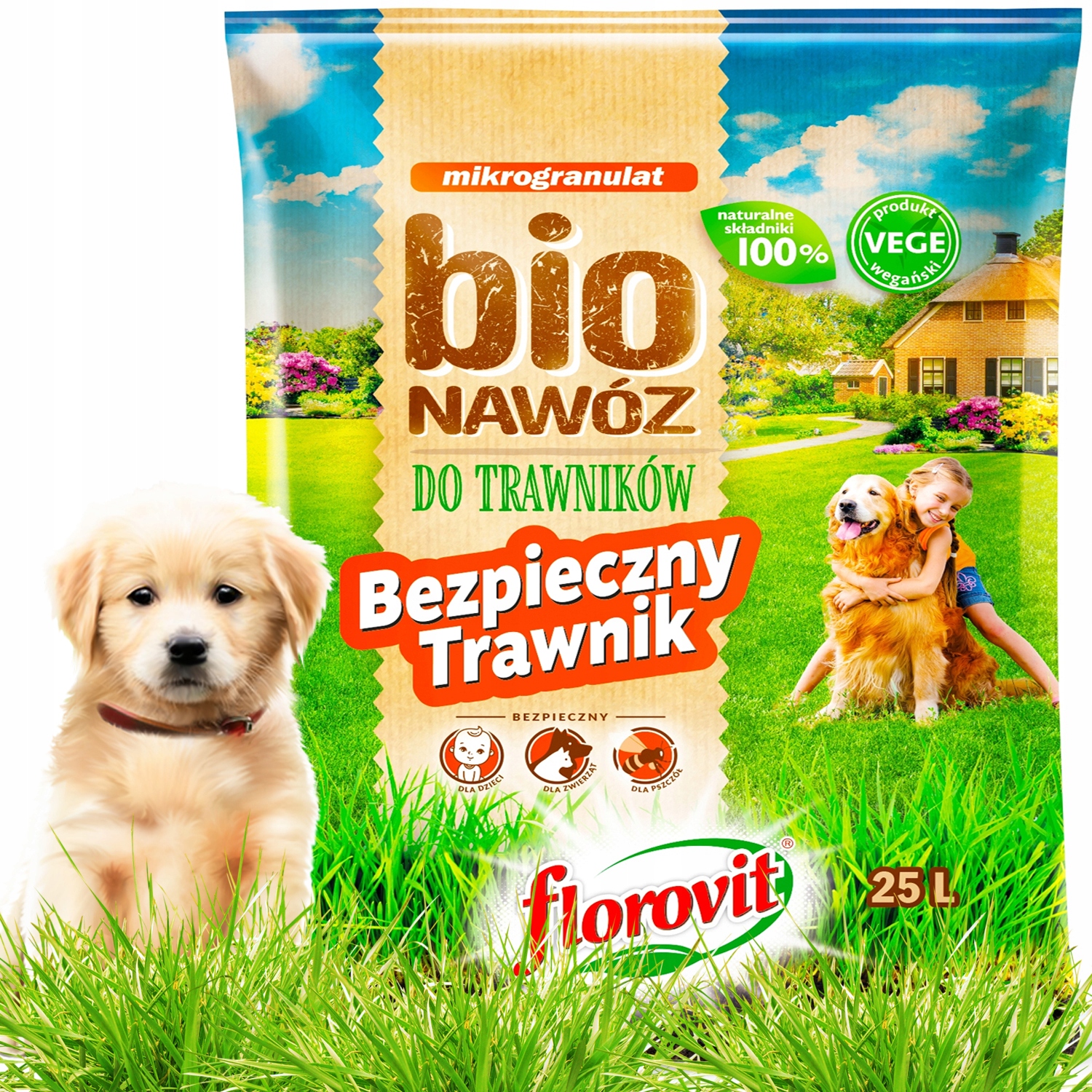 Florovit Eko Bio Nawóz Do Trawników Trawy 20 Kg