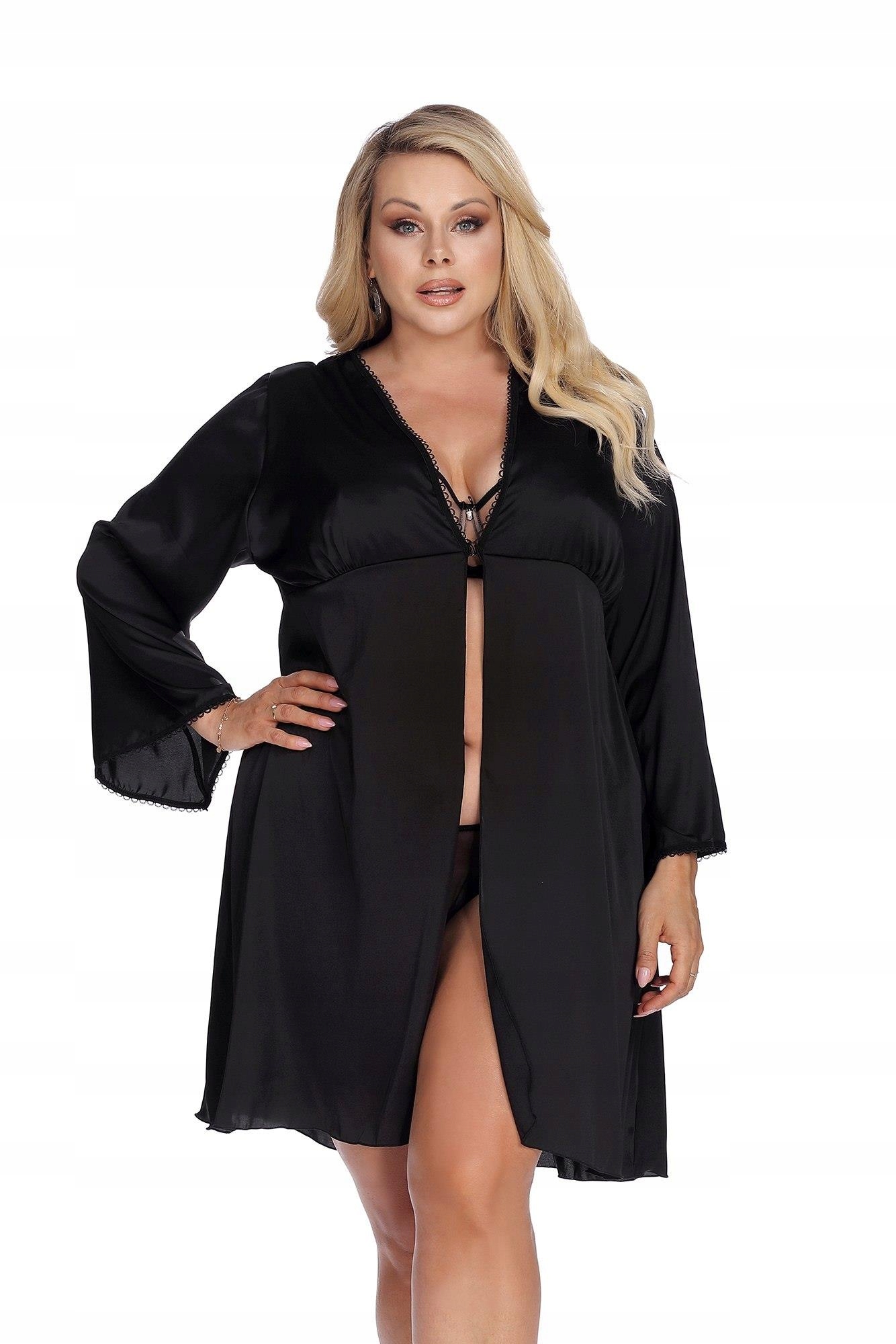 Laura Black Robe XXL+ (černý župan)