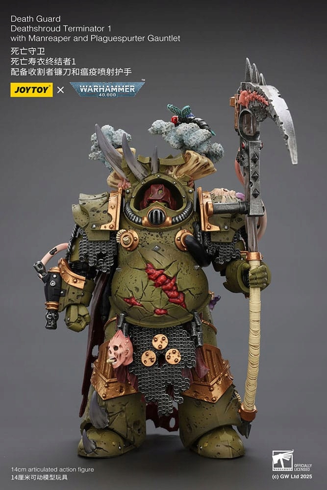 Akční figurka Warhammer 40k 1/18 Death Guard Deathshroud Terminator 1 s
