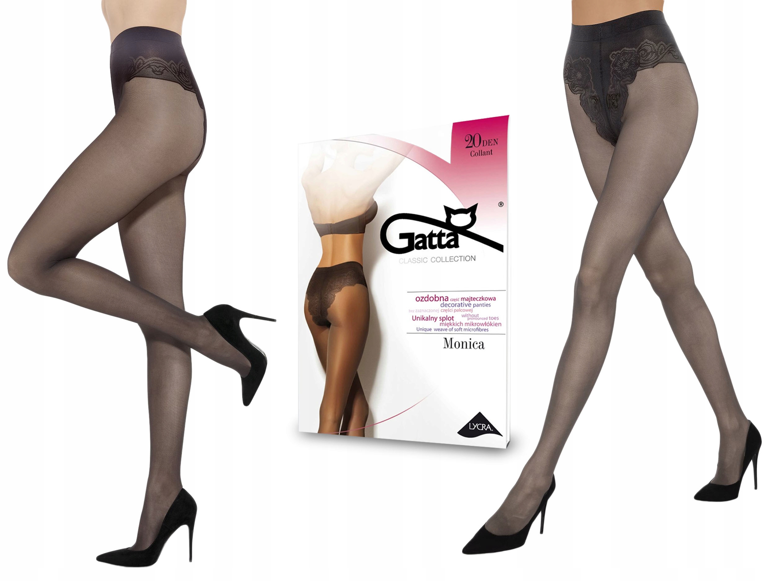 

Rajstopy mikrofibra Monica Gatta 20 den grafit 4-L